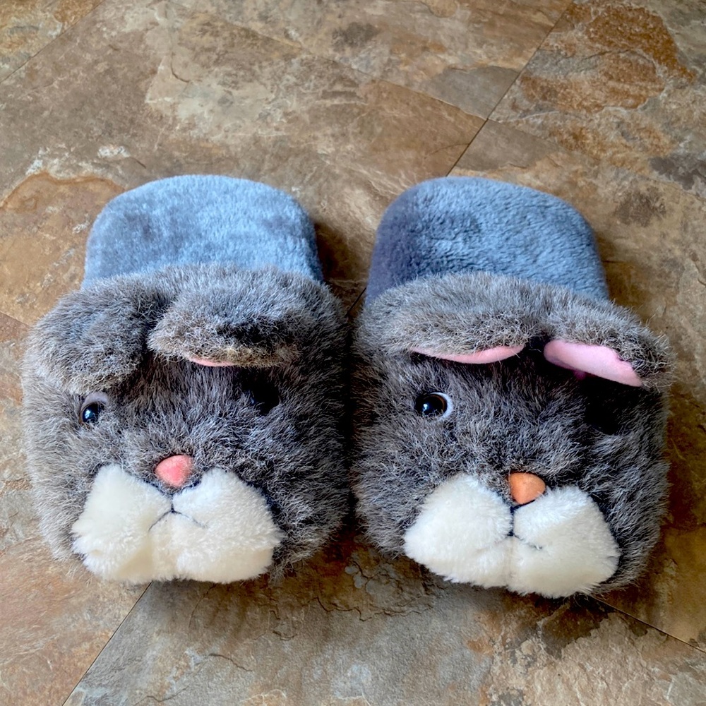 Vintage bunny slippers